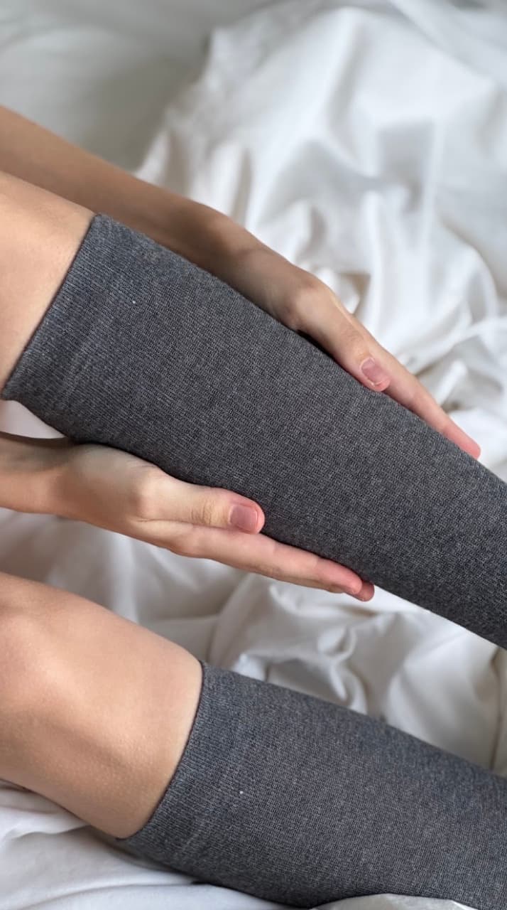 Compression socks fabric closeup